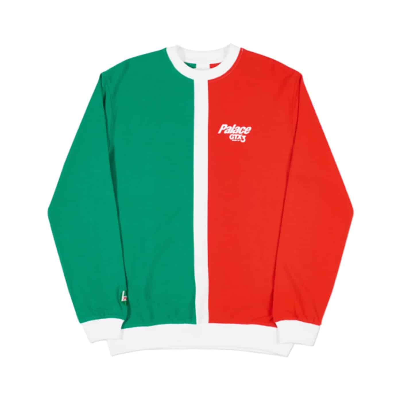 Palace Gtx Splitter Crew Green/White/Red Palace