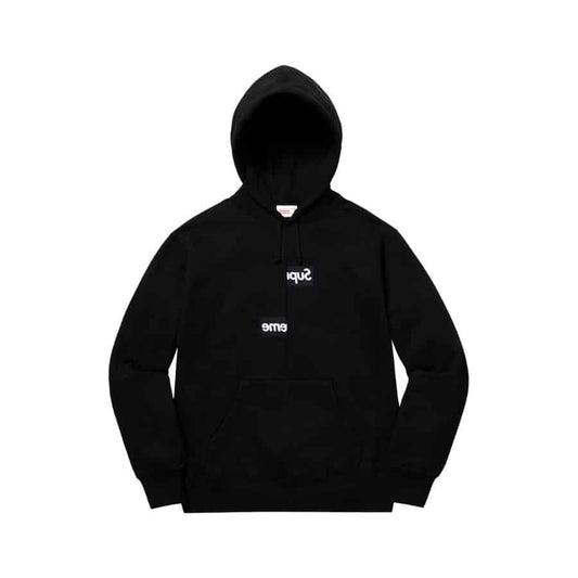 Supreme Comme des Garcons SHIRT Split Box Logo Hooded Sweatshirt Black Supreme