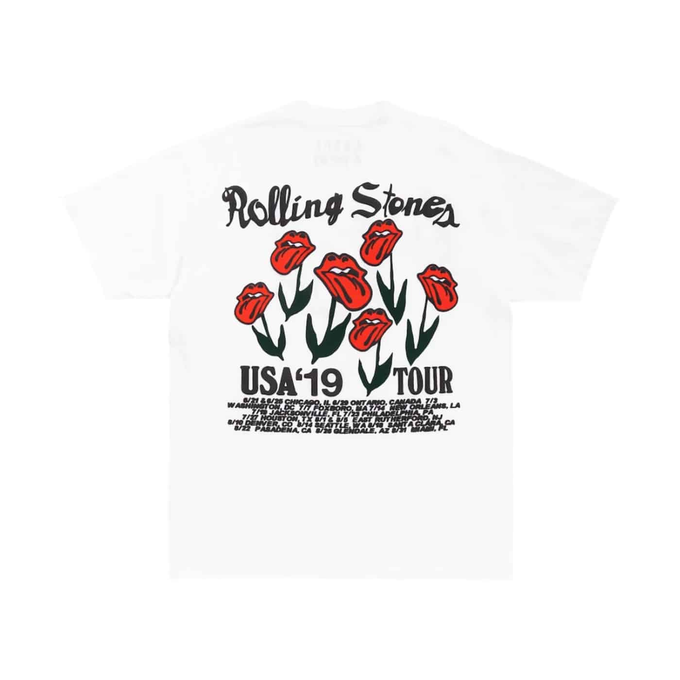 Cactus Plant Flea Market Rolling Stones Strange Plant T-Shirt White