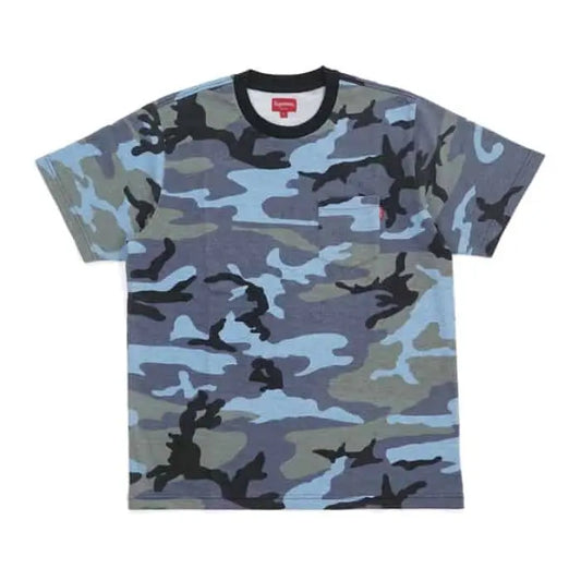 Supreme Pocket Tee (SS18) Blue Camo Supreme