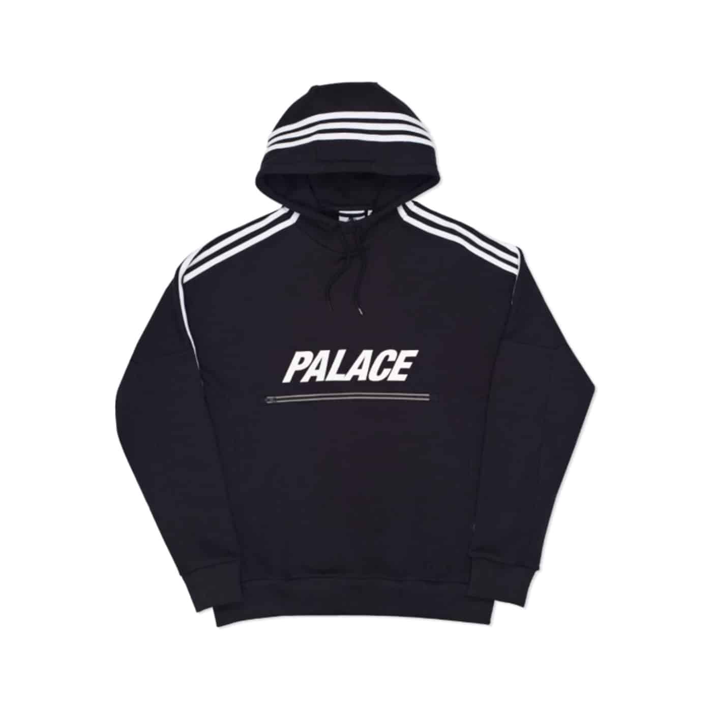 Palace x Adidas Track Top Hoodie Black/White