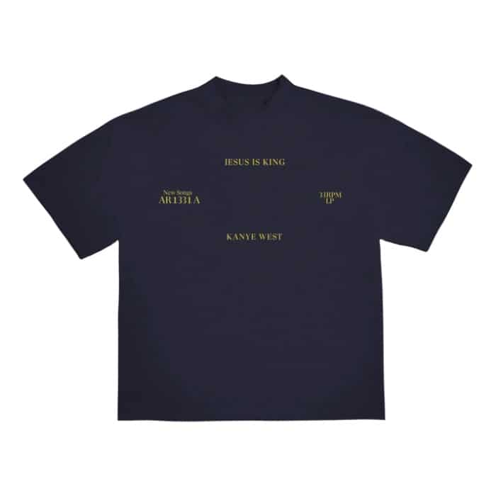 Kanye West Jesus Is King Vinyl II T-Shirt Navy Kanye West