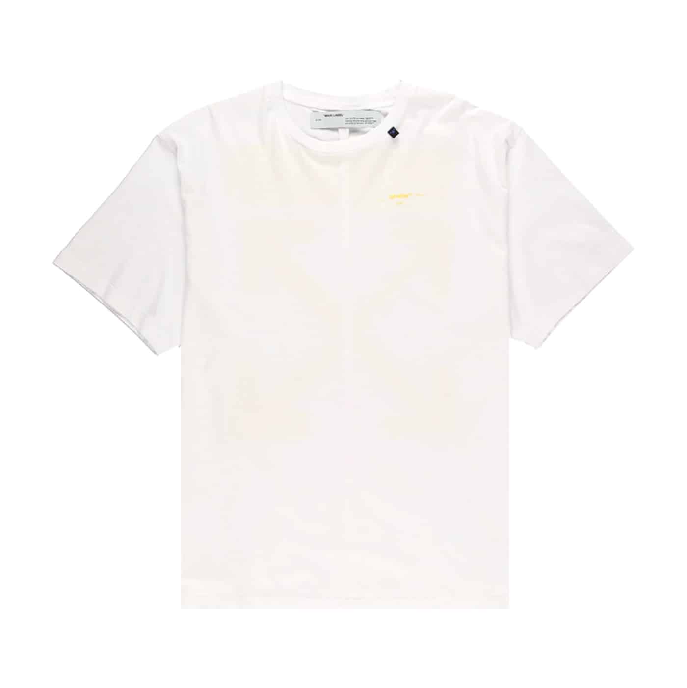 OFF-WHITE Oversized Acrylic Arrows S/S T-Shirt White/Yellow Off-White