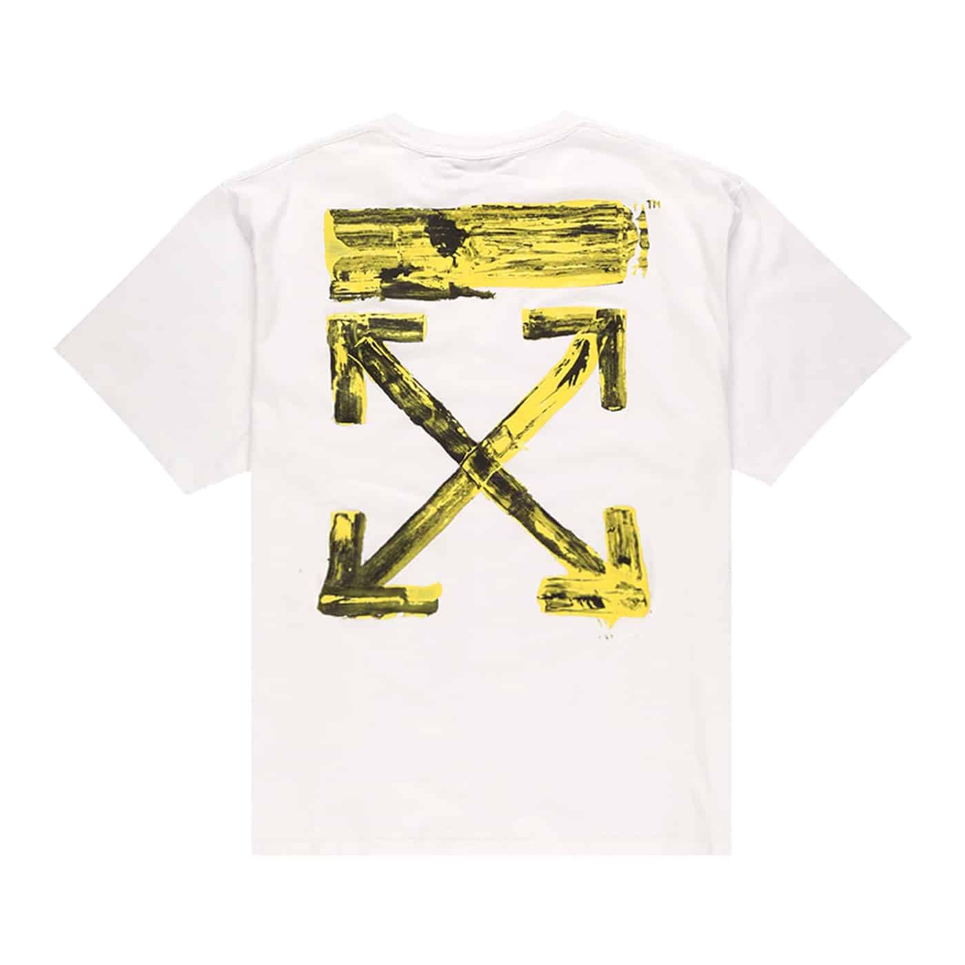 OFF-WHITE Oversized Acrylic Arrows S/S T-Shirt White/Yellow Off-White