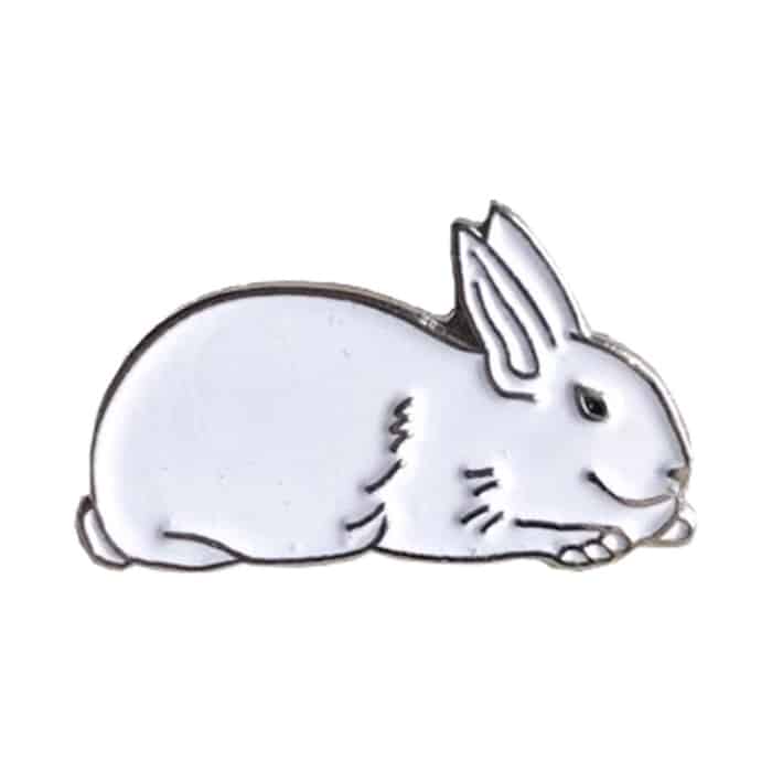 Supreme White Rabbit Pin Silver Supreme