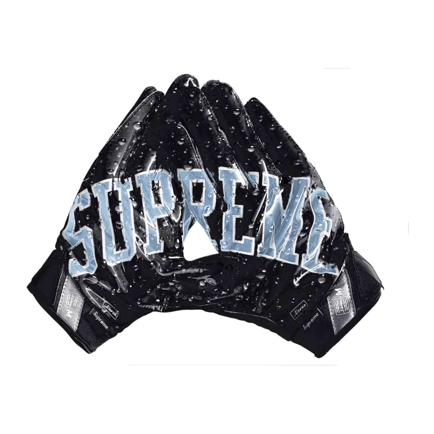 Supreme Nike Vapor Jet 4.0 Football Gloves Black Supreme