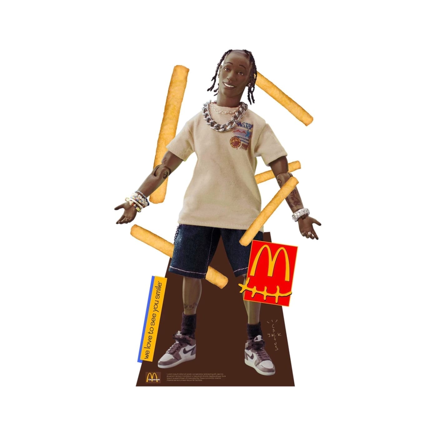 Travis Scott x McDonalds Action Figure Life-Size Cutout