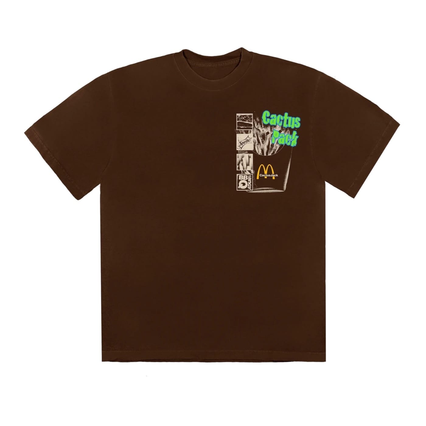 Travis Scott x McDonald's Cactus Pack Vintage Promo T-Shirt Brown Travis Scott