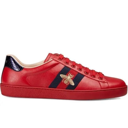 Gucci Ace Embroidered Sneaker Red