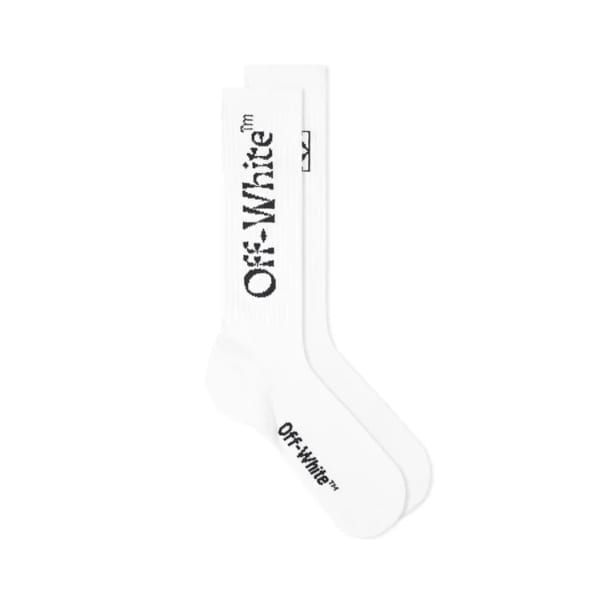 Off-White Half Arrow Mid Length Socks White Off-White