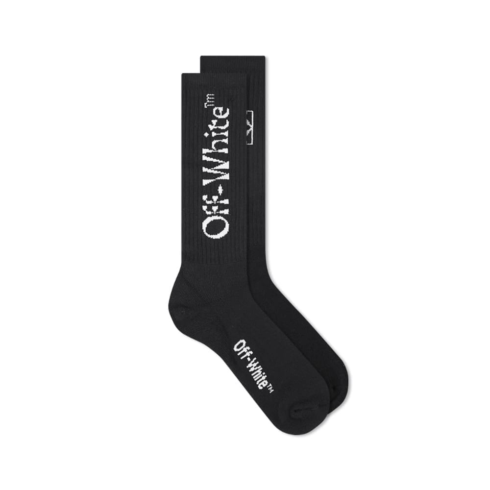 Off-White Half Arrow Mid Length Socks Black