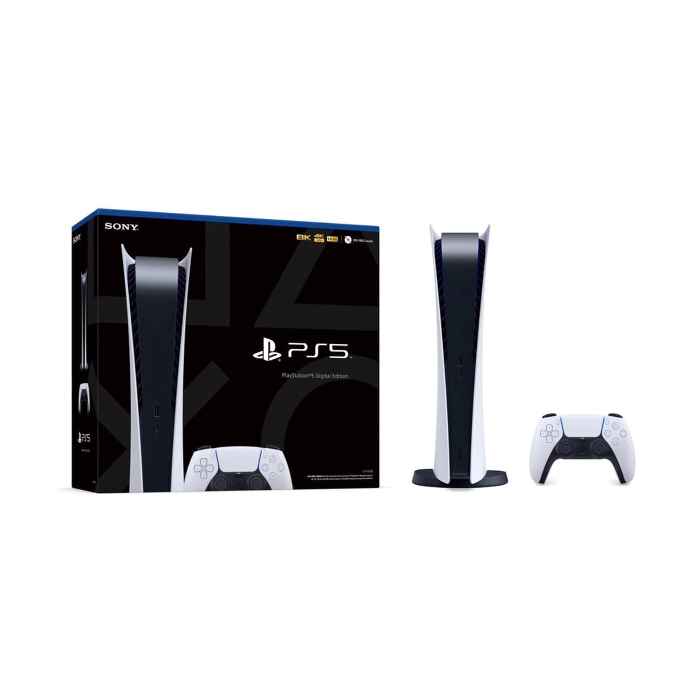 Sony PS5 PlayStation 5 (EU Plug) Blu-Ray Edition Console CFI-1016A White Sony