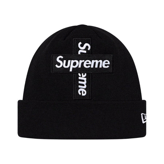Supreme New Era Cross Box Logo Beanie Black Supreme