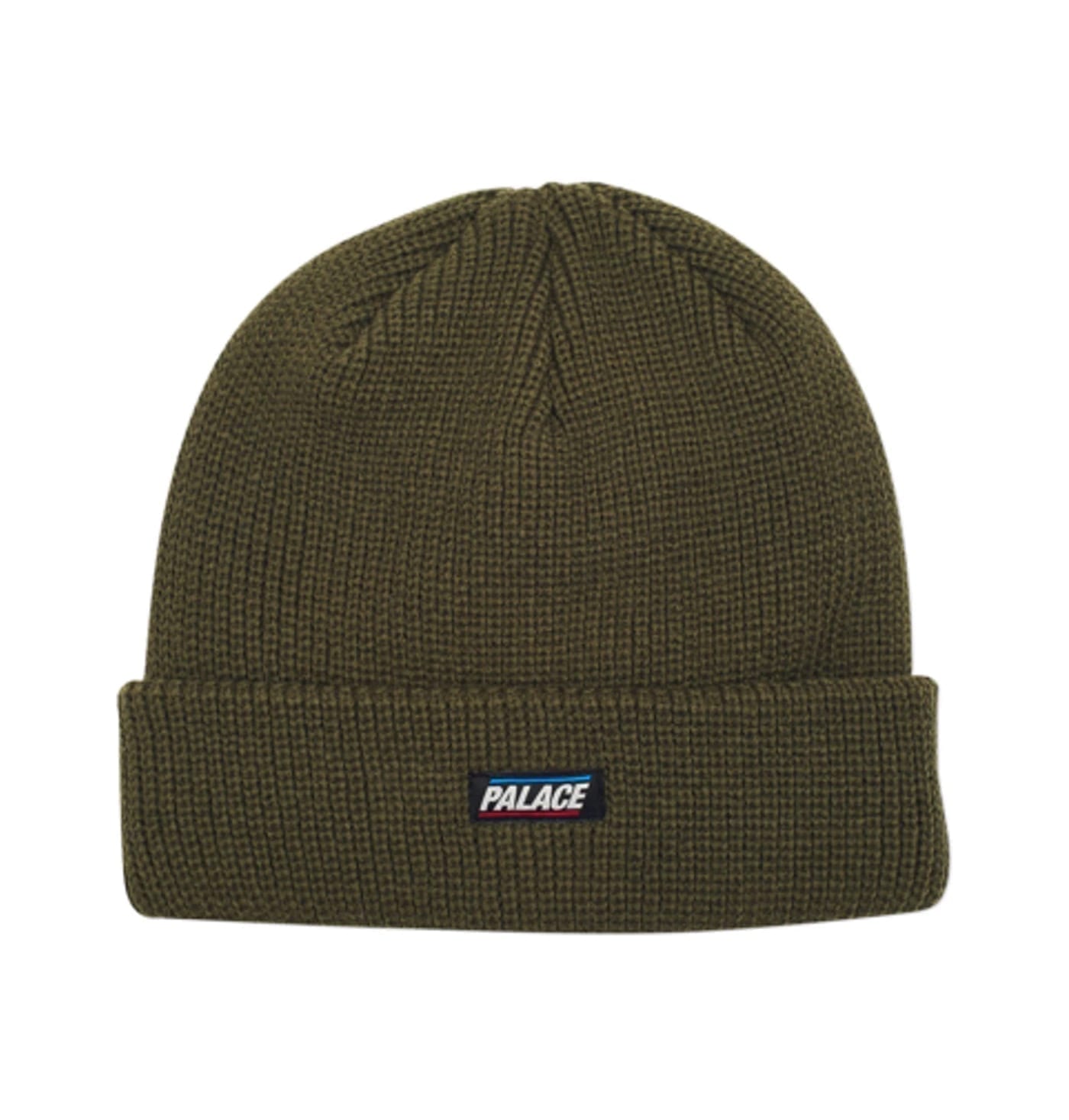 Palace Flag Label Beanie Army Green Palace