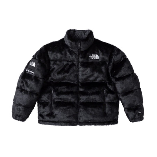 Supreme The North Face Faux Fur Nuptse Jacket Black Supreme