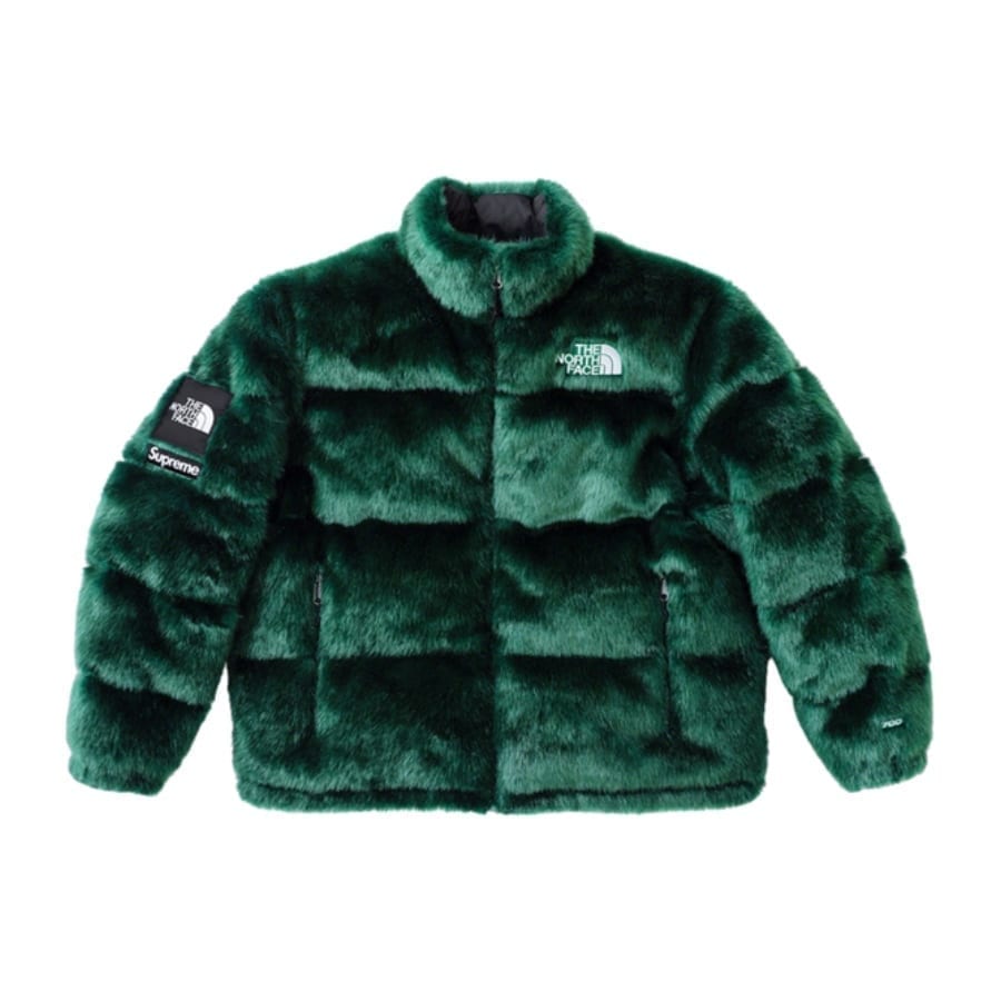 Supreme The North Face Faux Fur Nuptse Jacket Green – CRUIZER