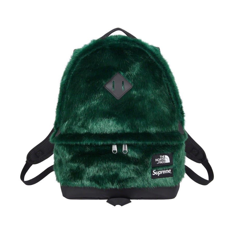 Supreme The North Face Faux Fur Backpack Green Supreme