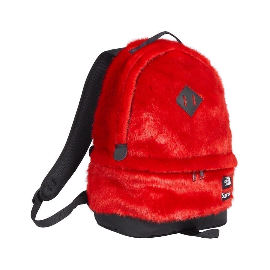 Supreme The North Face Faux Fur Backpack Red Supreme