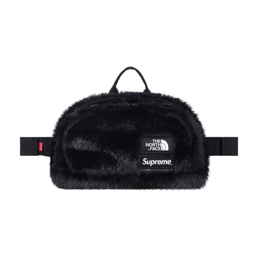 Supreme The North Face Faux Fur Waist Bag Black