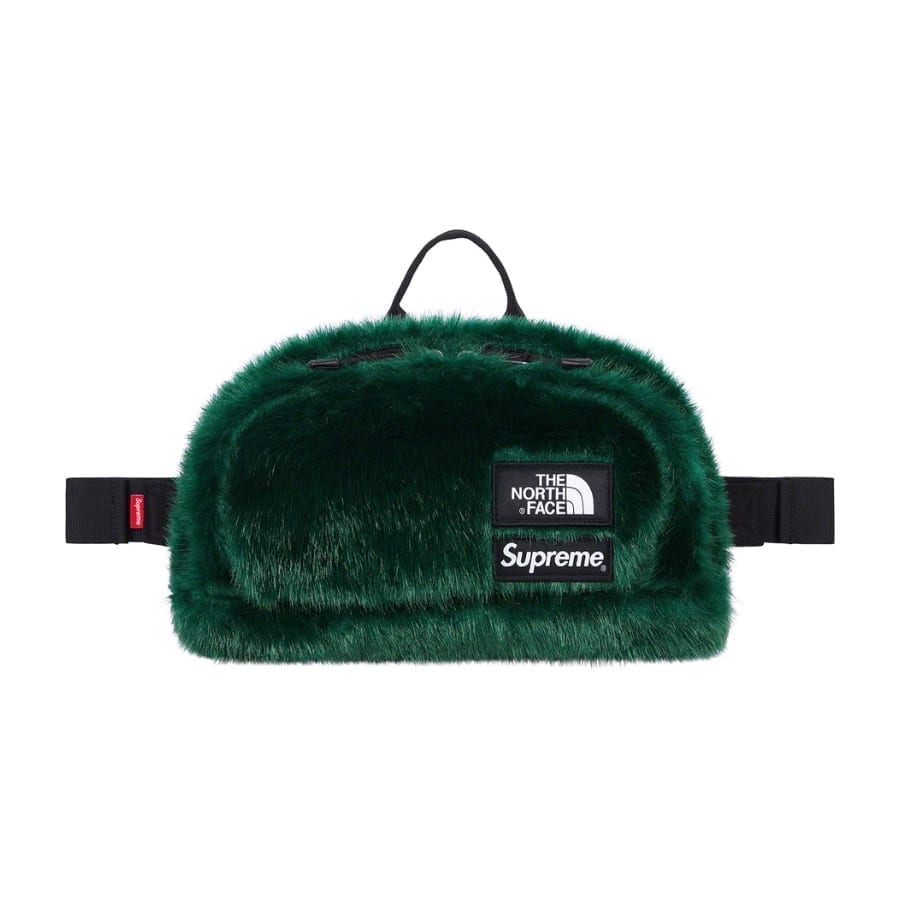 Supreme The North Face Faux Fur Waist Bag Green Supreme
