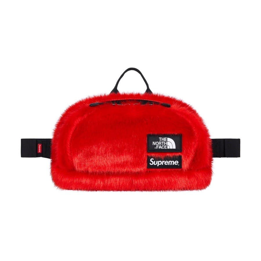 Supreme The North Face Faux Fur Waist Bag Red Supreme