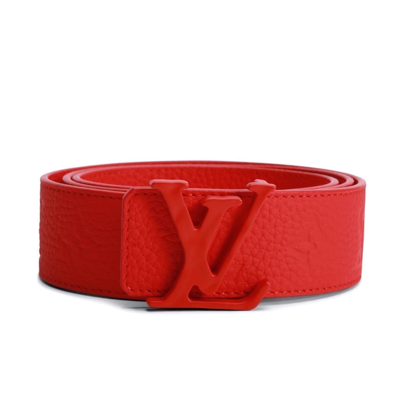 Louis Vuitton Initials Shape Belt Monogram 40MM Red Louis Vuitton