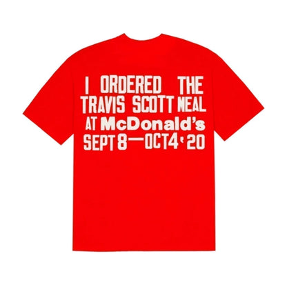 Travis Scott x CPFM 4 CJ Burger Mouth T-Shirt Red Travis Scott