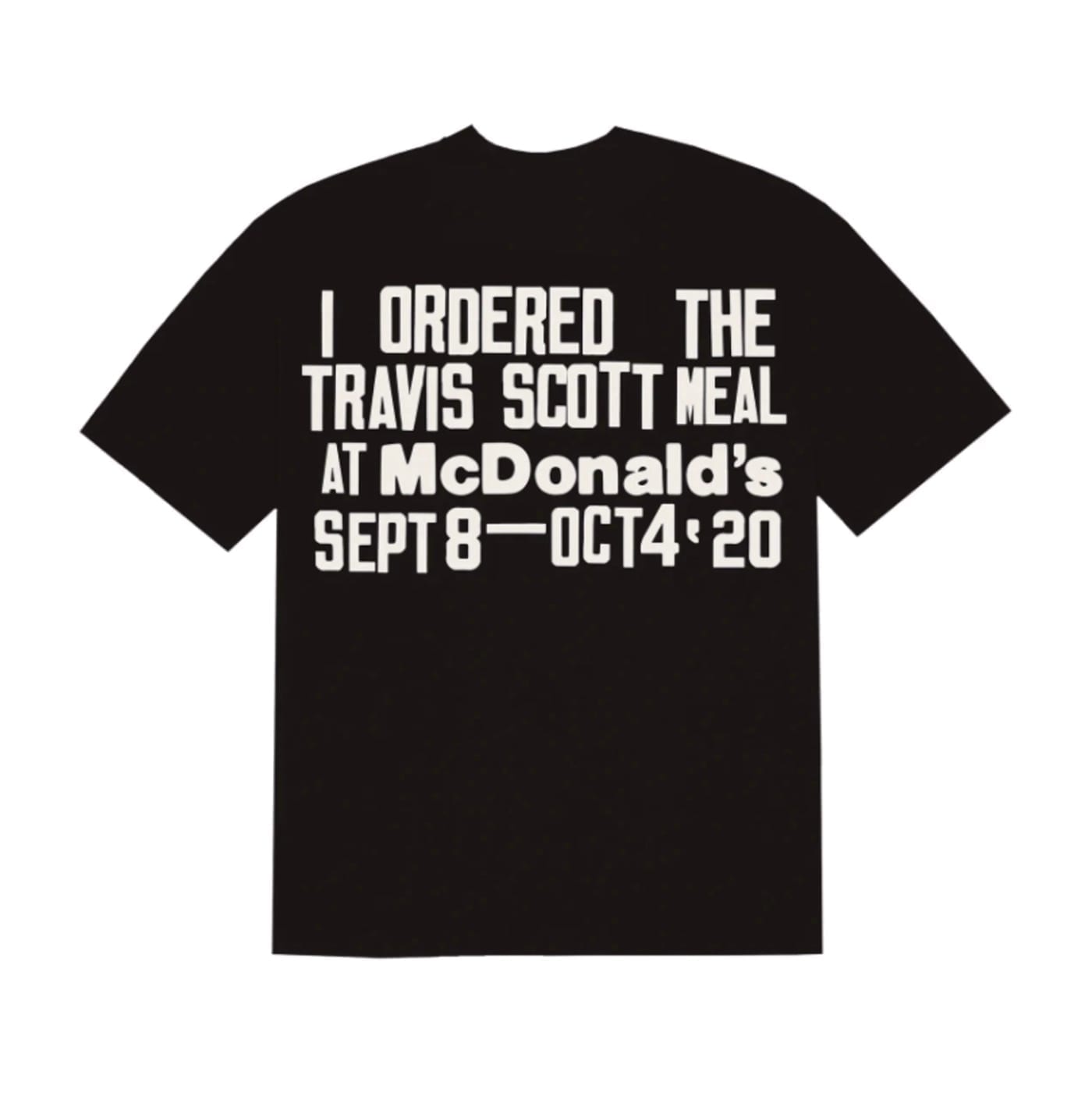 Travis Scott x CPFM 4 CJ Burger Mouth T-Shirt Black Travis Scott