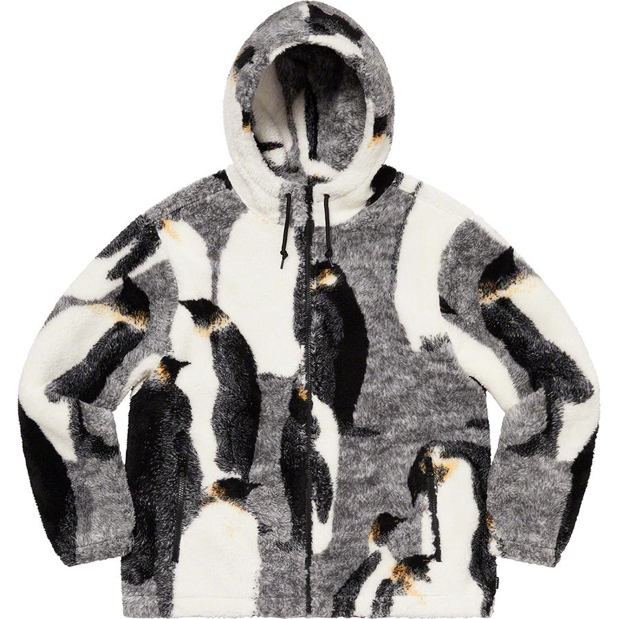 Supreme Penguins Hooded Fleece Jacket Black Supreme