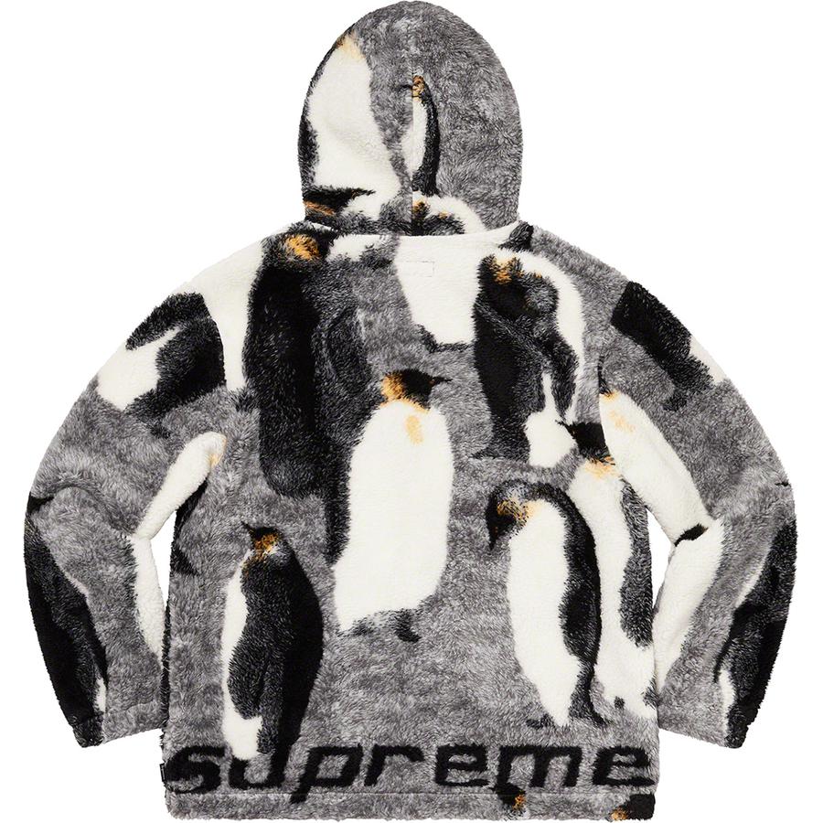 Supreme Penguins Hooded Fleece Jacket Black Supreme