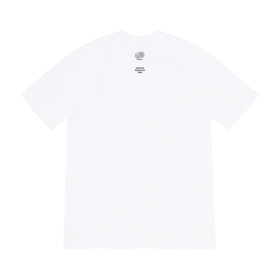 Supreme Takashi Murakami COVID-19 Relief Box Logo Tee White Supreme