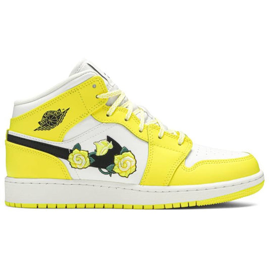 Air Jordan 1 Mid Dynamic Yellow Floral (GS) Air Jordan