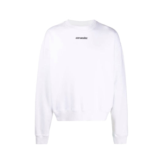 Off-White Oversize Fit Marker Arrows Crewneck Sweatshirt White/Blue Off-White