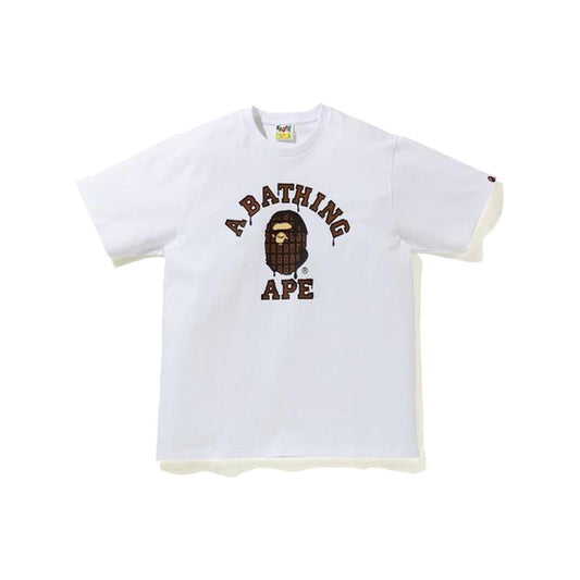 BAPE Valentine Chocolate Ape Head Tee White Bape