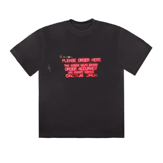 Travis Scott x McDonald's Order Here T-shirt Black Travis Scott
