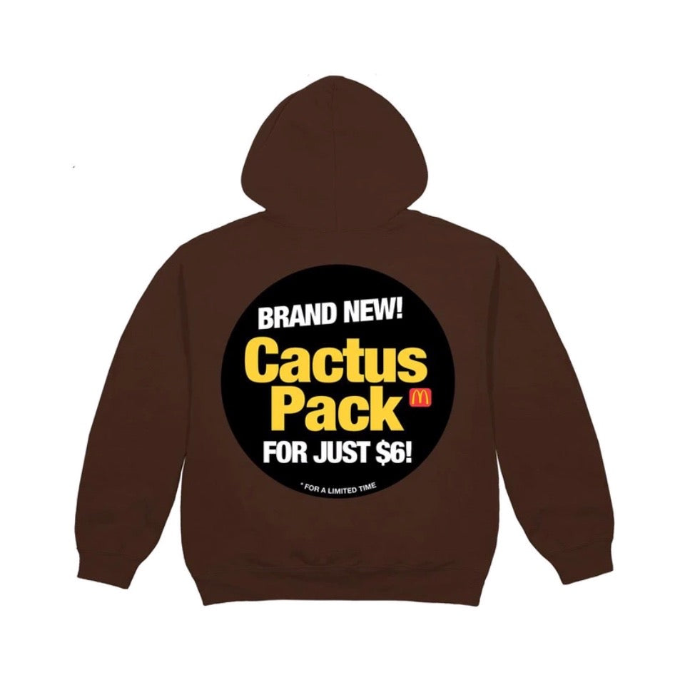 Travis Scott x McDonald's Cactus Pack Sticker Hoodie Brown Travis Scott