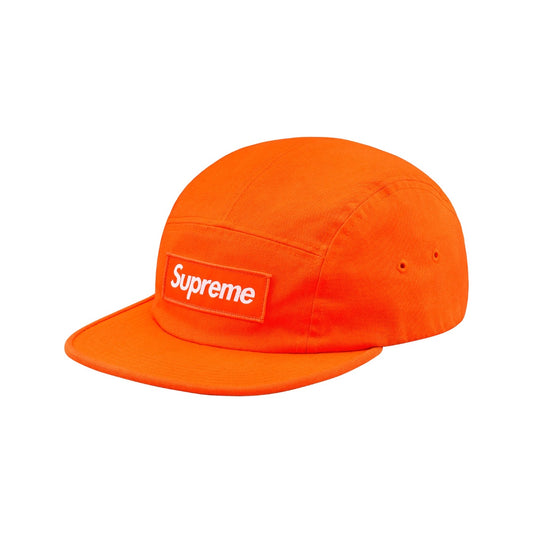 Supreme Washed Chino Twill Camp Cap (FW18) Neon Orange Supreme