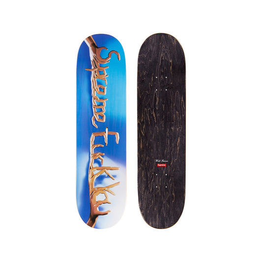 Supreme Fuck You Skateboard Skateboard Deck Blue Supreme