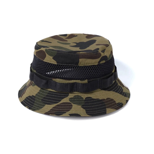 BAPE 1st Camo Military Mesh Hat Green