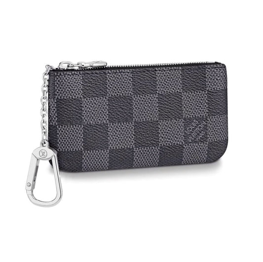 Louis Vuitton Pochette Cle Key Pouch Damier Graphite Black/Gray Louis Vuitton