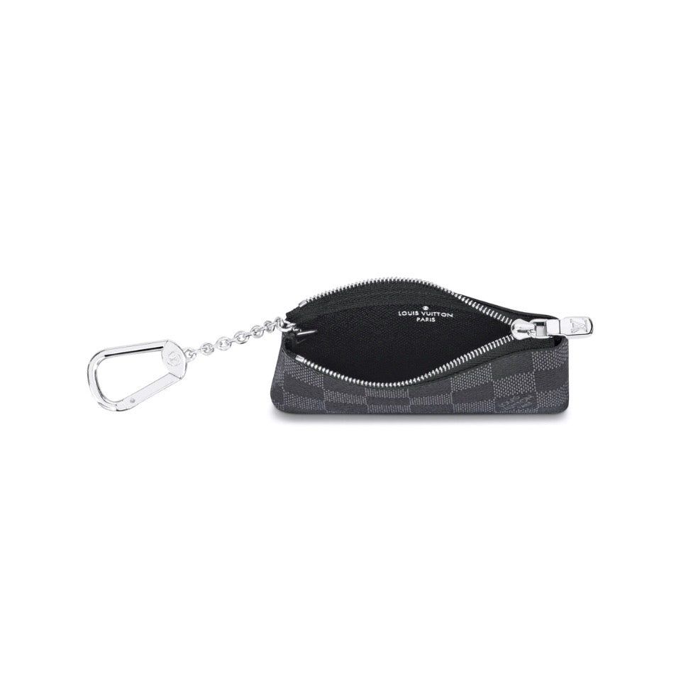 Louis Vuitton Pochette Cle Key Pouch Damier Graphite Black/Gray Louis Vuitton