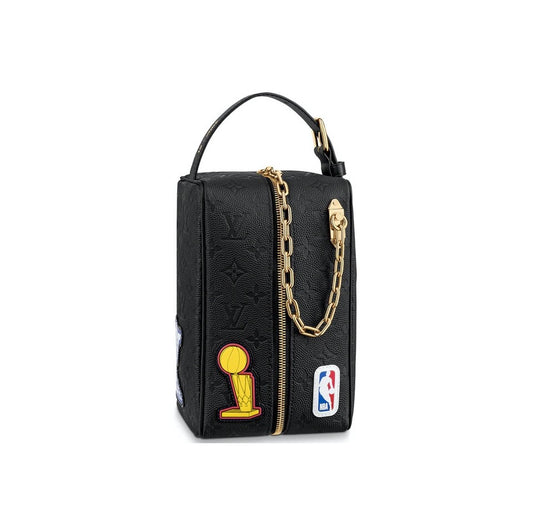 Louis Vuitton x NBA Hero Jacket Leather Cloackroom Dopp Kit Monogram Black