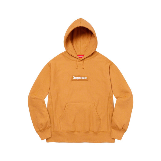 Supreme Box Logo Hooded Sweatshirt (FW21) Light Mustard Supreme