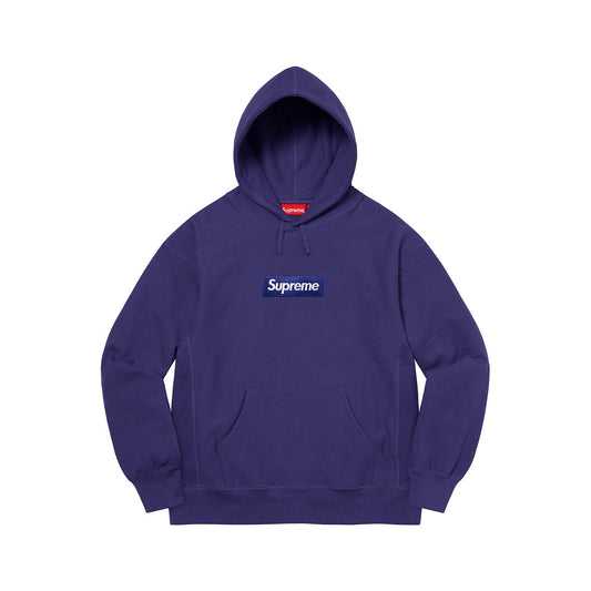 Supreme Box Logo Hooded Sweatshirt (FW21) Washed Navy Supreme