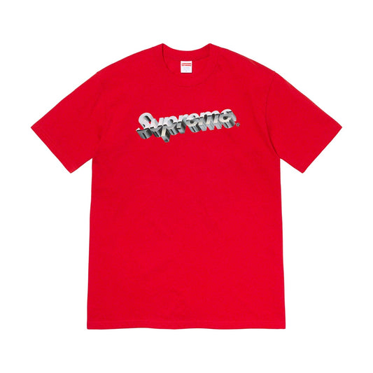 Supreme Chrome Logo Tee Red Supreme