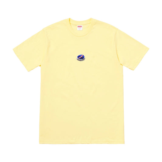 Supreme Bottle Cap Tee Pale Yellow Supreme