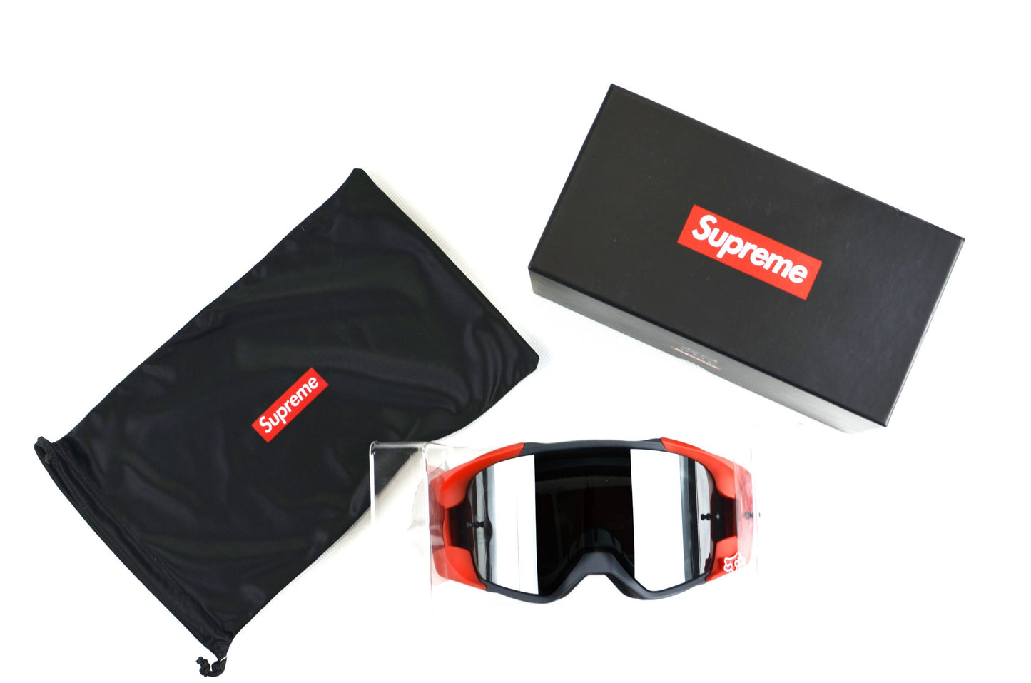 Supreme x Fox Racing VUE Brille Rot