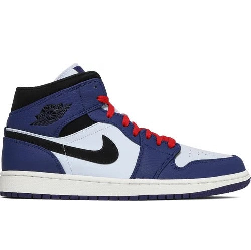 Air Jordan 1 Mid Deep Royal Blue Black Air Jordan