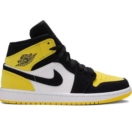 Air Jordan 1 Mid Yellow Toe Black Air Jordan