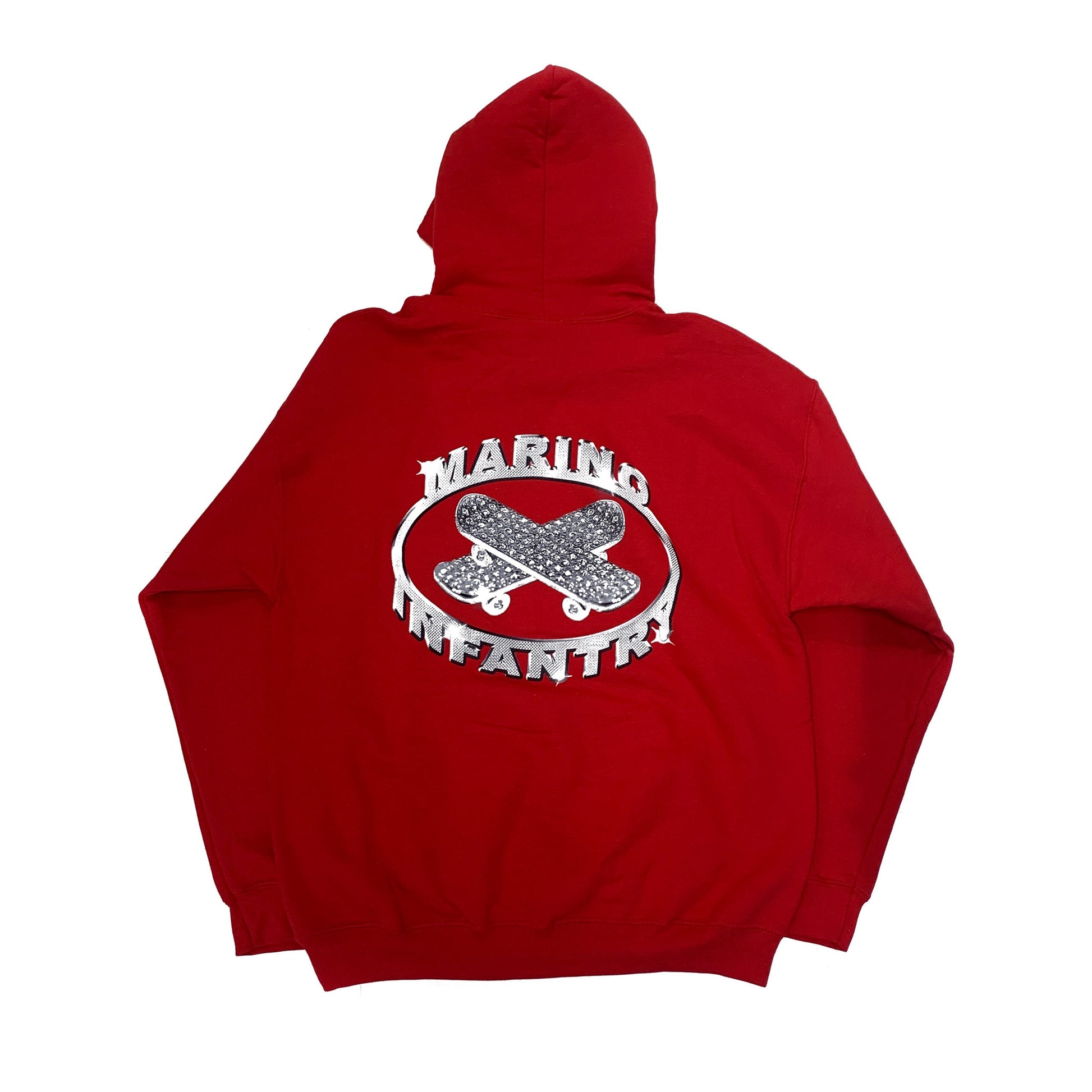 Marino Infantry M Logo Hoodie Red Marino Infantry